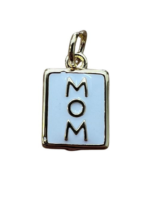 MOM WHITE PENDANT CHARM