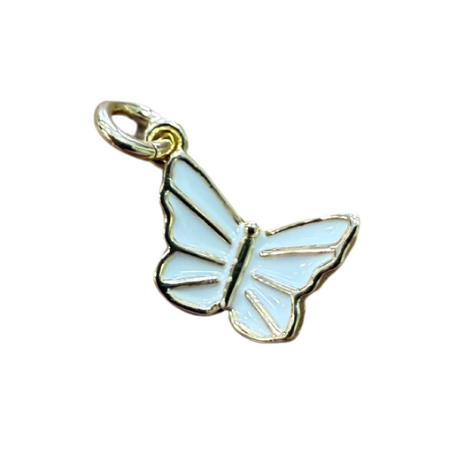 MINI WHITE BUTTERFLY CHARM