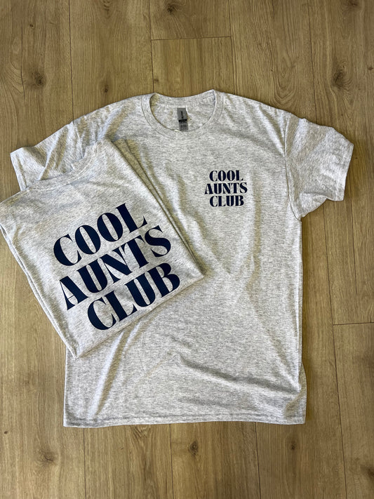 NAVY/GRAY COOL AUNTS TEE