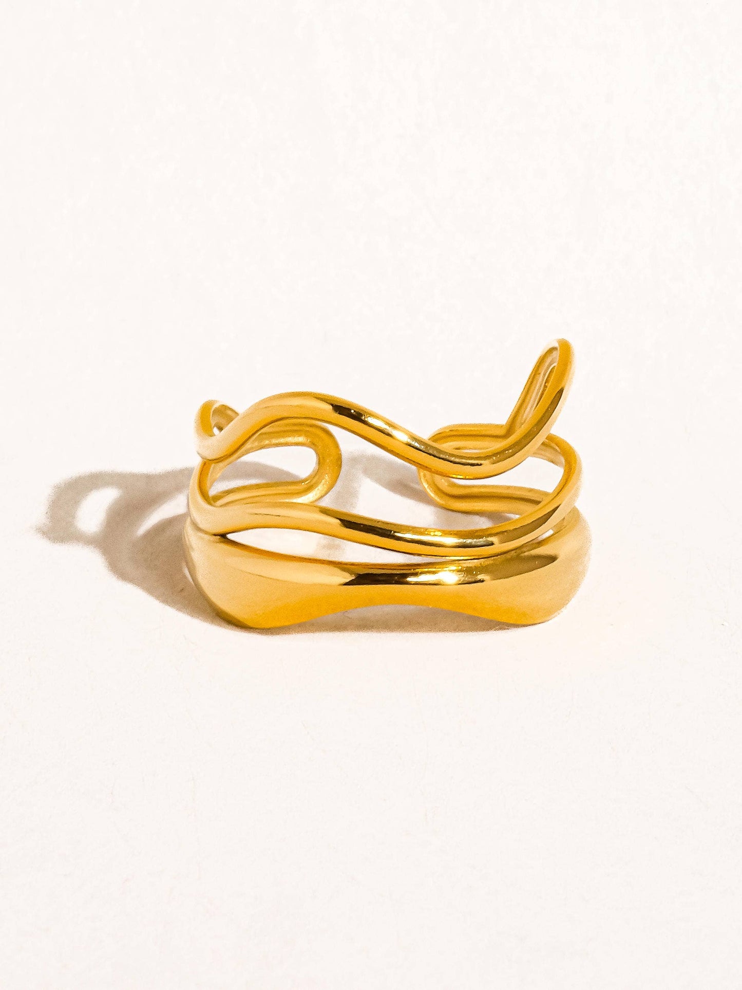 NON TARNISH ABSTRACT RING