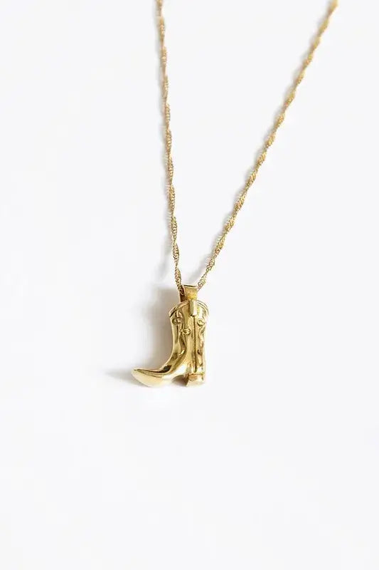 VINTAGE STYLE COWBOY BOOT NECKLACE