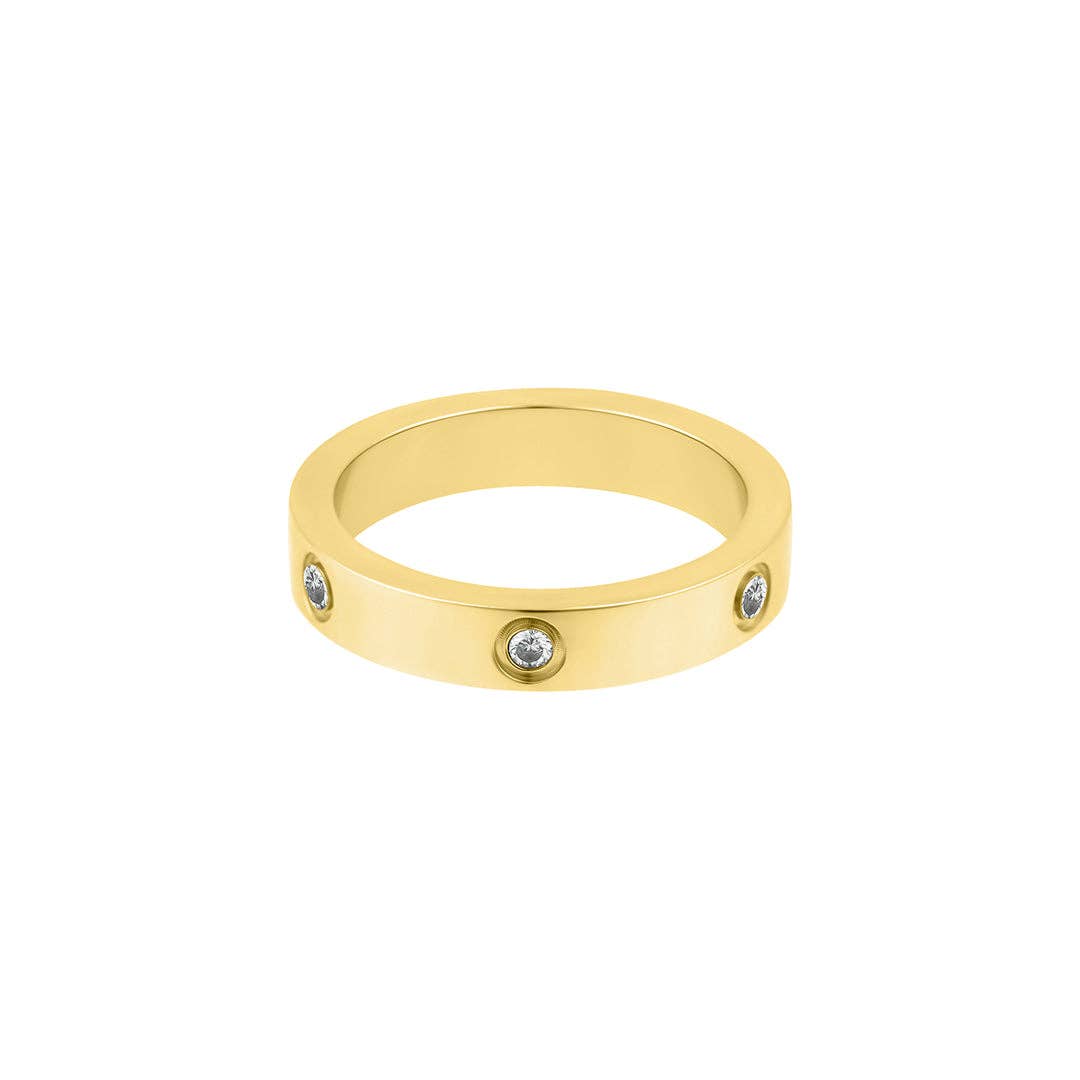 TARNISH RESISTANT PAVE ETERNITY BAND