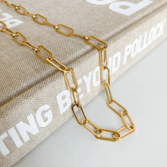 LARGE CHUNKY PAPERCLIP CHAIN