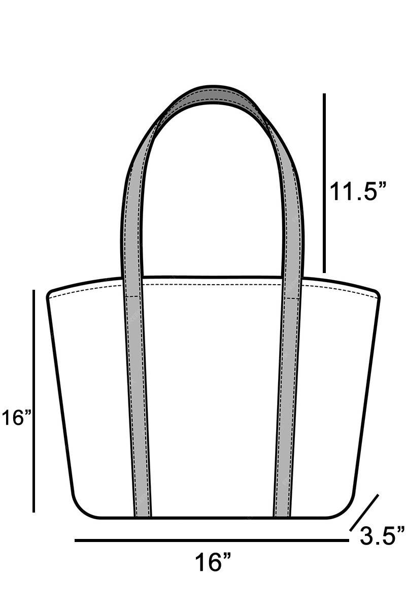 BRAIDED TAN TOTE BAG